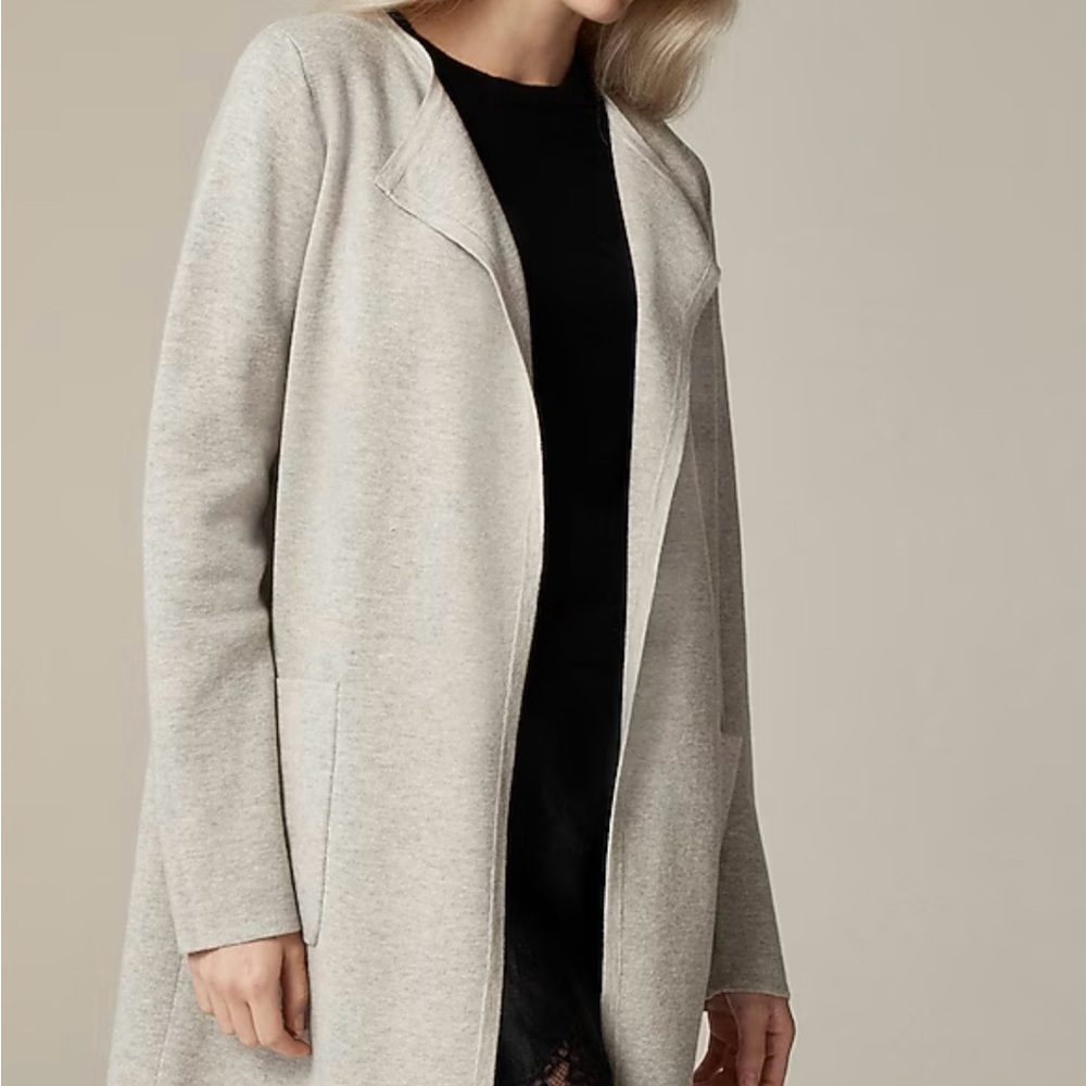 J. Crew Heather Gray Women's Open Cardigan